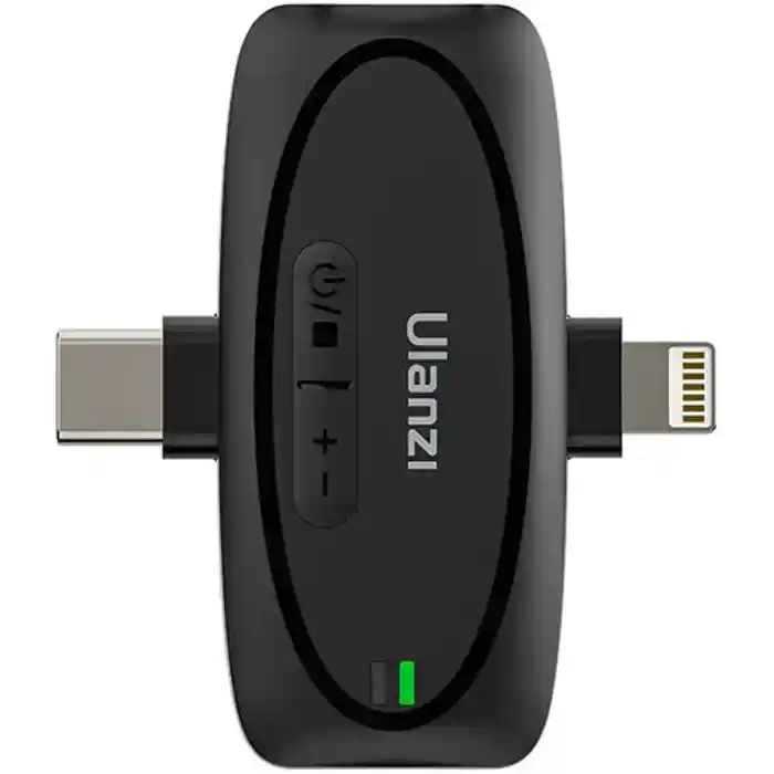 Ulanzi V6 3-in-1 Plug-Play Wireless Lavalier Microphone for iPhone/Android/Tablet/Camera